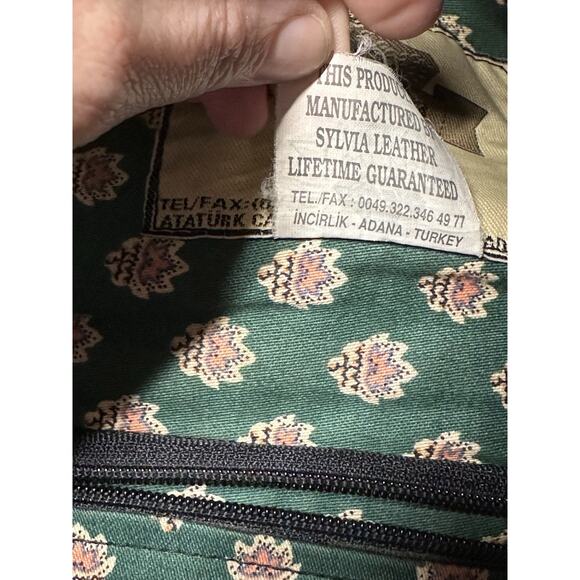 Sylvia Black Leather Vintage Healthy Sling Bag Back Bag Purse Hobo - Picture 13 of 16